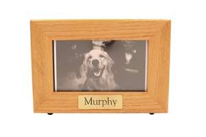 Custom Horizontal Framed Photo Pet <b>Urn</b> Large Adult <b>Dog</b> <b>Urn</b> Casket Wholesale Cremation Box <b>for</b> <b>Ashes</b> Personalized Burial <b>Urn</b> - Product Image 4