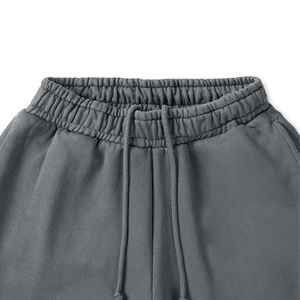 Custom for Hem French Terry Regular 100% Cotton Mid Waist Plain Solid Wide Leg <b>Jogger</b> Stack <b>Baggy</b> Men Flared Sweatpants Trousers - Product Image 5