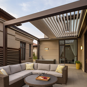 Usine patio automatique raisin gazebo extérieur <span class=keywords><strong>tente</strong></span> de jardin pergola <span class=keywords><strong>motorisée</strong></span> en aluminium - Product Image 5
