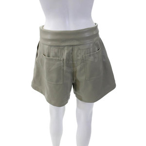 Pantalones cortos de cuero para mujer ropa de calle diseño personalizado de alta calidad transpirable servicios OEM último estilo precio razonable - Product Image 4