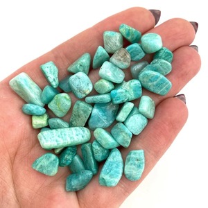 Handmade Natural Amazonite Agate Gemstone Chips Polished Semi-Precious Healing Reiki Stone <b>for</b> <b>Home</b> Decoration - Product Image 2