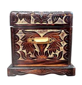 Boîte à bijoux en bois personnalisable de haute qualité, doublée de velours, avec compartiments de rangement pour une protection optimale des bijoux, prix de gros - Product Image 2