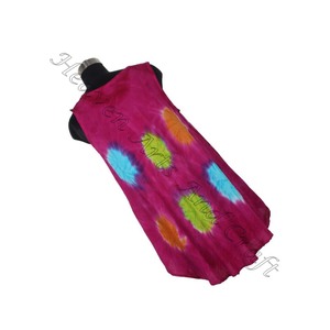 Robe parapluie en rayonne à la mode indienne Robe parapluie pour femmes Tie Dye Design coloré Robe rayonne pour la plage Parapluie Tie Dye - Product Image 4