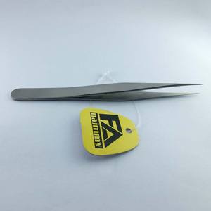 Pinzas de astillas de cejas de acero inoxidable de punta fina de alta calidad Producto premium a la venta - Product Image 4