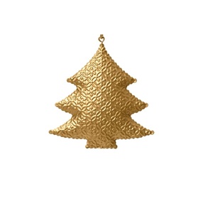 Corazón colgante de hierro de alta calidad con revestimiento de polvo de oro de cuerda terminado para decoración de la casa y decoración navideña. - Product Image 3