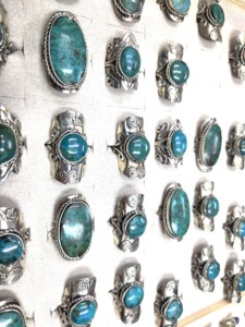 Handmade Bohemia Alpaca Silver <b>Ring</b> Artisan Jewelry Natural <b>Jade</b> Inlay Intricate Detailing Adjustable One Size Fits Most - Product Image 2