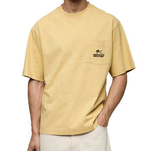 Camiseta Extra Grande de Alta Calidad para Hombre, 100% Algodón, Ligera, Lisa, Informal, Color Personalizado, Transpirable, Fácil de Usar, Tejido de Punto - Product Image 1