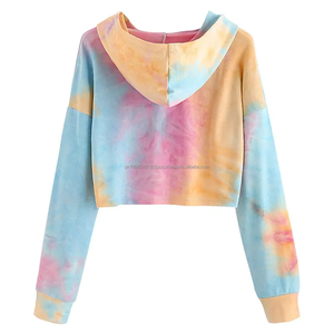 เสื้อฮู้ดแขนยาวสำหรับผู้หญิงคอปกแบบมีฮู้ดพิมพ์ลายการ์ตูนแบบลำลองเสื้อครอปฤดูใบไม้ร่วง - Product Image 2