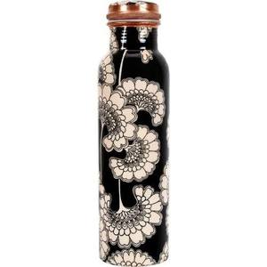 Botella de agua de cobre martillado con logotipo OEM, vaso a prueba de fugas con beneficios para la salud, vasos de cobre puro - Product Image 1