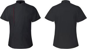 เครื่องแบบเชฟแขนสั้นมืออาชีพผ้าแคนวาสป้องกันการรั่วของทุกเพศสำหรับร้านอาหารโรงแรมห้องครัว - Product Image 2