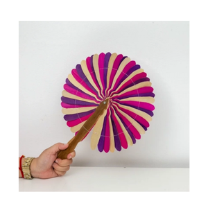 Abanico de Mano de Bambú, Estructura de Bambú, Abanico de Tela, Estilo Plegable, para Decoración de Fiestas, Suministro de Vietnam - Product Image 6