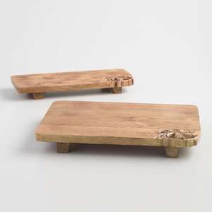 Tabla de cortar y cortar de madera de mango de último diseño, forma rectangular con mango, acabado personalizado para utensilios de cocina - Product Image 3
