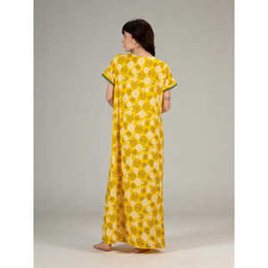 Camisón 100% Algodón Supersuave con Bolsillo Bordado, Logotipo Personalizado, Cierre Elástico en la Cintura, Tejido ODM Súper Cómodo - Product Image 2