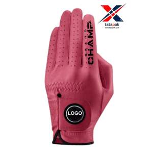Soft Touch Comfort Fit High Quality Golf <b>Gloves</b> Made Of <b>Sheepskin</b> Best Wrist Support With Finger Breathable Holes Custom Logo - Product Image 2