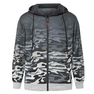 Sweat à capuche unisexe d'hiver personnalisé en tissu de toile à motif uni, respirant et coupe-vent, avec poches - Product Image 6