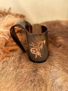 Handmade Horn Mug, Rustic Eco-Friendly Natural Drinkware, Perfect Durable Cup for Coffee, Tea, <b>Whisky</b>, Gifting Occasions - Product Image 5