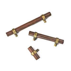 มือจับประตูตู้ไม้สไตล์โมเดิร์นมินิมอลเรโทร หรูหรา ขัดเงา กันน้ำ สำหรับตู้เสื้อผ้าและตู้เก็บของ - Product Image 3