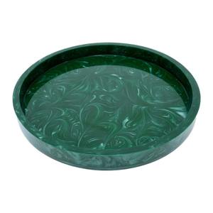 Plateau de service en résine fait main Faizacraft, motif solide, finition polie, décoration moderne pour la maison, thème fruits pour les fêtes de mariage - Product Image 1