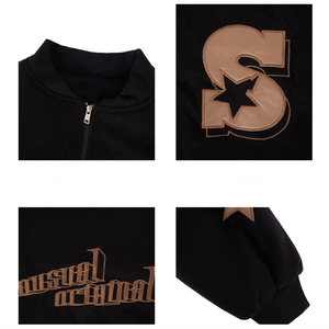 Chaqueta Varsity ligera para hombre, estampado personalizado de alta calidad, manga larga, cuello con capucha, nueva moda, ropa de lona de invierno - Product Image 6