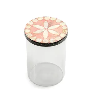 Boîte à bonbons en acrylique Meilleure vente Boîte à bonbons à dessert de forme carrée faite à la main Pot à sucre Boîte à chocolat en métal de grande taille - Product Image 3