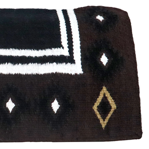 Couverture de selle Western Show Horse Design néo-zélandais Couverture de selle en laine faite à la main Top Tapis de selle en laine Taille - Product Image 5