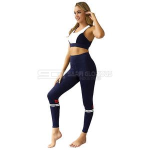 <b>Women</b> seamless gym wear set high waist leggings and padded sports bra two piece activewear suit for fitness training yoga - Product Image 2