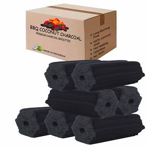 Acheteur de charbon de bois en Europe BBQ noir sans fumée 10kg paquet fait briquette de biomasse matérielle de coquille de noix de coco pour restaurant coréen - Product Image 5