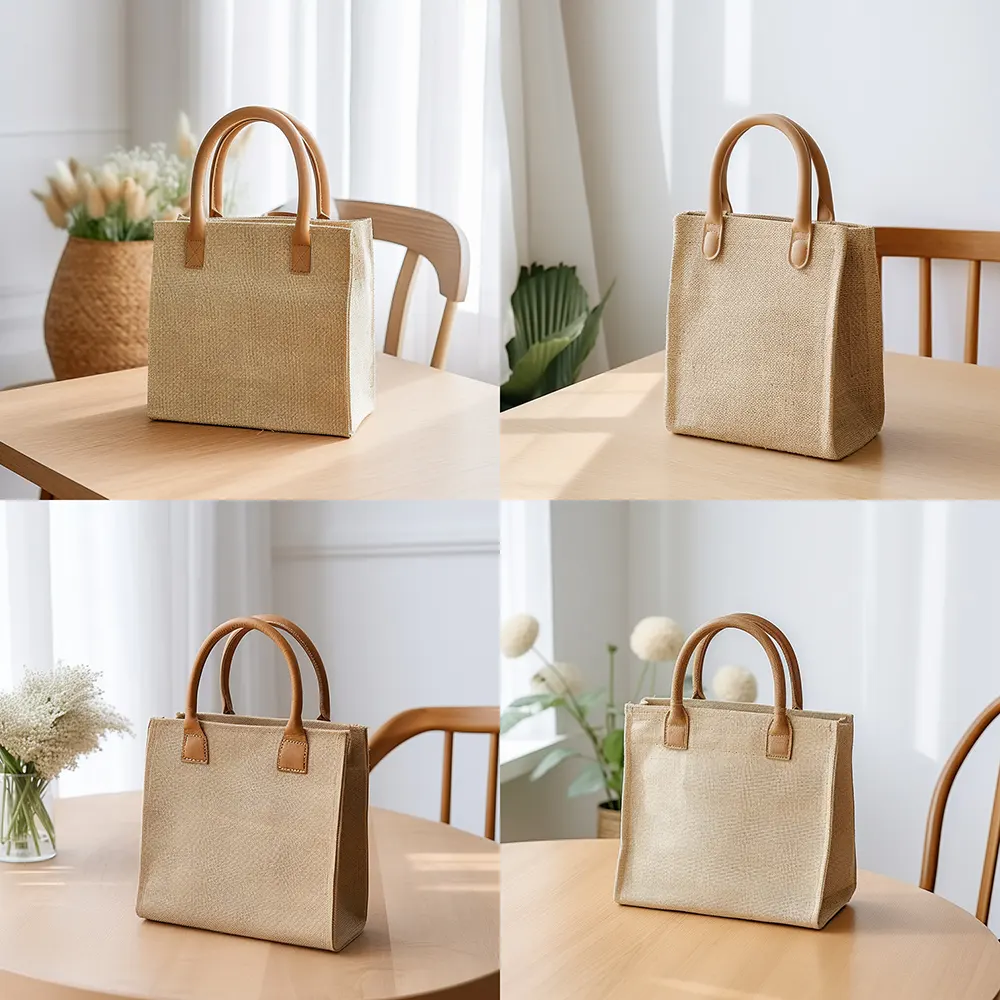 Custom Cotton Eco Canvas Tote Bag Com Logotipo Algodão Embalagem Presente Promoção Reutilizável Shopping Bag Jute Bags