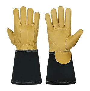 High Quality Wholesale New Fashion Men Working Soft Custom Color Leather Warm Gloves Best Price for sale