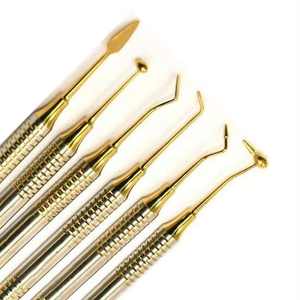 Kit de Instrumentos Dentales Manuales de Alta Calidad para Composite, Puntas Doradas, Rellenadores de Acero Inoxidable, Herramientas de Dentista de Astrin Surgical - Product Image 2