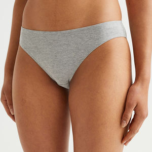 Bragas de algodón para mujer, ropa interior lisa para mujer, lencería Sexy de tiro bajo - Product Image 6