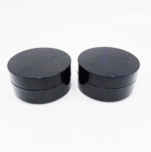 Tarro PET de alta calidad de 50ml, tapa de plástico negro y verde, embalaje cosmético más vendido para crema, cuidado Personal, hecho en Vietnam, venta al por mayor - Product Image 1