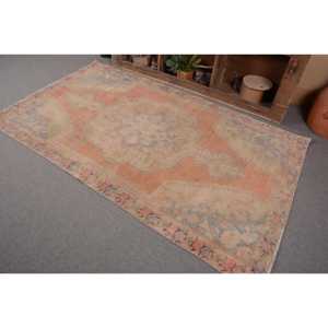 Alfombra de lana Vintage naranja y Beige de 4,5x7,5 pies, área grande, Tabriz estilo turco, látex, Patchwork Rectangular para pasillo, alfombra para habitación, nuevo - Product Image 3