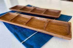 ถาดเสิร์ฟยาวทำด้วยมือดีไซน์ไม้ธรรมชาติเหมาะสำหรับงานเลี้ยงตกแต่งโต๊ะอาหารหรือไอเดียของขวัญที่เป็นมิตรต่อสิ่งแวดล้อม - Product Image 3