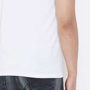 Camiseta holgada estampada de manga corta de punto de algodón 100% para hombre, ropa de verano transpirable, colores personalizados - Product Image 5