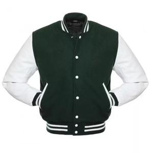 Chaqueta Varsity de Algodón Extra Grande para Hombre con Logotipo Personalizado, Cuello Alto, Estilo Urbano de Invierno, Largo, Nueva Condición - Product Image 2