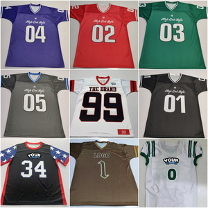 Maillot personnalisé de rugby pour hommes, football américain, club d'entraînement, vêtements de football originaux à séchage rapide, chemise d'uniformes de club de football - Product Image 6