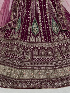 Lehenga nuptiale avec un beau travail de broderie par l'exportateur en gros Fabzone - Product Image 2