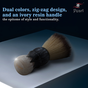 Brocha de afeitar sintética de perlas para hombre, con mango de resina, para una experiencia de afeitado suave, para una experiencia de afeitado suave - Product Image 5