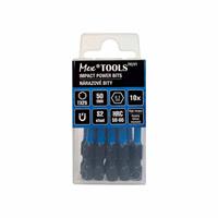 Set Impact Bits 50mm Torx TX25 10 Buah dengan Kepala Obeng Magnetik Tahan Lama OEM Tersedia