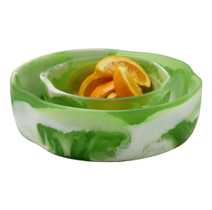 ชุดชามเรซิน2ชิ้นงานหัตถกรรมอีพ็อกซี่เสิร์ฟผลไม้สำหรับอาหารค่ำ - Product Image 1