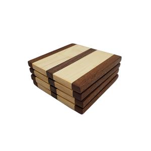 Sous-verres en bois naturel pour table de cuisine à domicile de haute qualité pour maison hôtel restaurant utilisation de table dessous de verre en bois emballage personnalisé - Product Image 1
