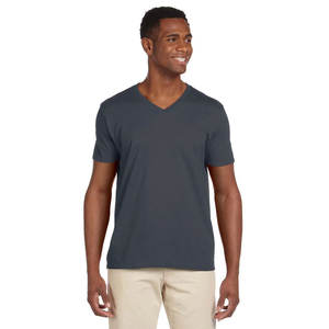 Camiseta Clásica de Cuello en V para Hombre, Corte Ajustado, para Entrenamiento y Fisicoculturismo - Product Image 4