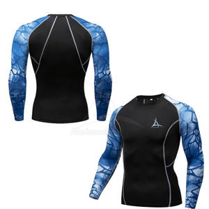 Men New Arrival Solid Blank <b>Long</b> <b>Sleeve</b> <b>Compression</b> <b>Shirts</b> Quick Dry Breathable Eco-Friendly Training Workout Wear - Product Image 3