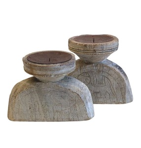 Portavelas de madera Natural Premium para Navidad, ceremonias tradicionales, decoración moderna de lujo, ecológica, hecha a mano en todo el mundo - Product Image 4