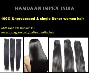 ผมต่อจากผมมนุษย์แบบเรมี่ผมคนอินเดีย28-30นิ้วผมตรงนุ่มเป็นลอนสีธรรมชาติไม่ผ่านกระบวนการ - Product Image 6