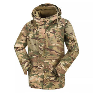 Chaqueta de Caza Táctica Impermeable con Camuflaje, Chaqueta Cortavientos de Forro Polar para Hombre, Abrigo de Senderismo Multicam - Product Image 2