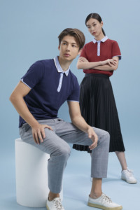 Unisex Premium 210gsm L18 Panal de algodón para camiseta Polo Transpirable Diseño informal inteligente para adultos Patrón sólido - Product Image 4