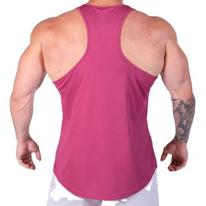 Custom Mesh Material Seamless Tank Top Men Knitted Jersey Breathable Running Sleeveless Athletic Sports <b>Stringer</b> Longline - Product Image 6