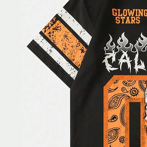 2024 vente en gros hommes personnalisé DTF impression de haute qualité goutte épaule hommes T-Shirt Jersey coupe régulière lavage à sec T-Shirt pour hommes - Product Image 5